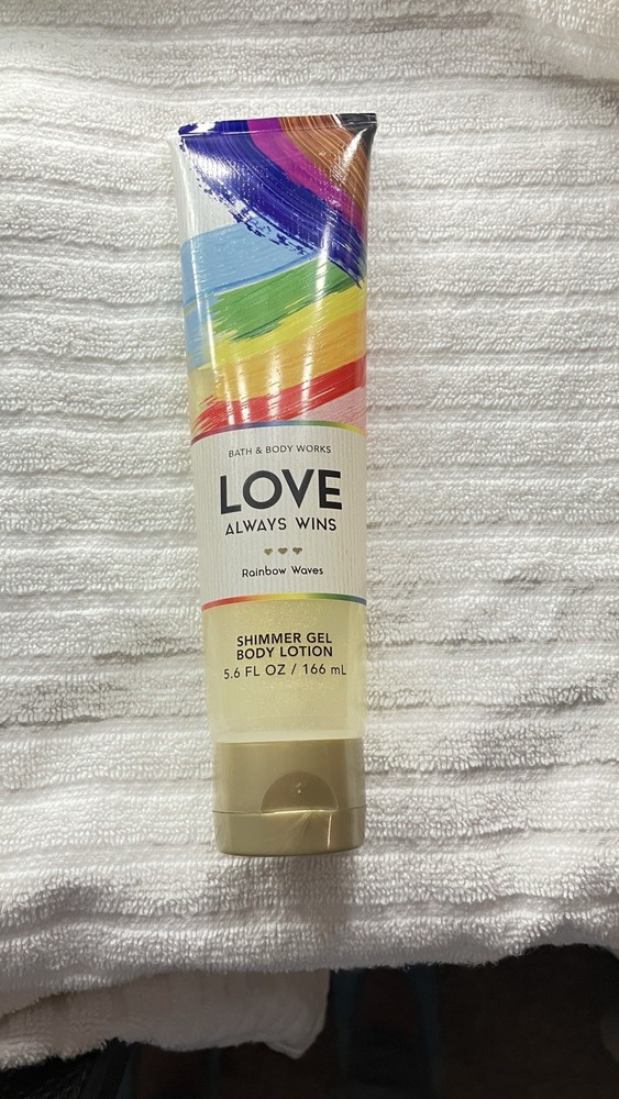 *New* LOVE / RAINBOW WAVES ~ SHIMMER GEL BODY LOTION ~ Bath & Body Works