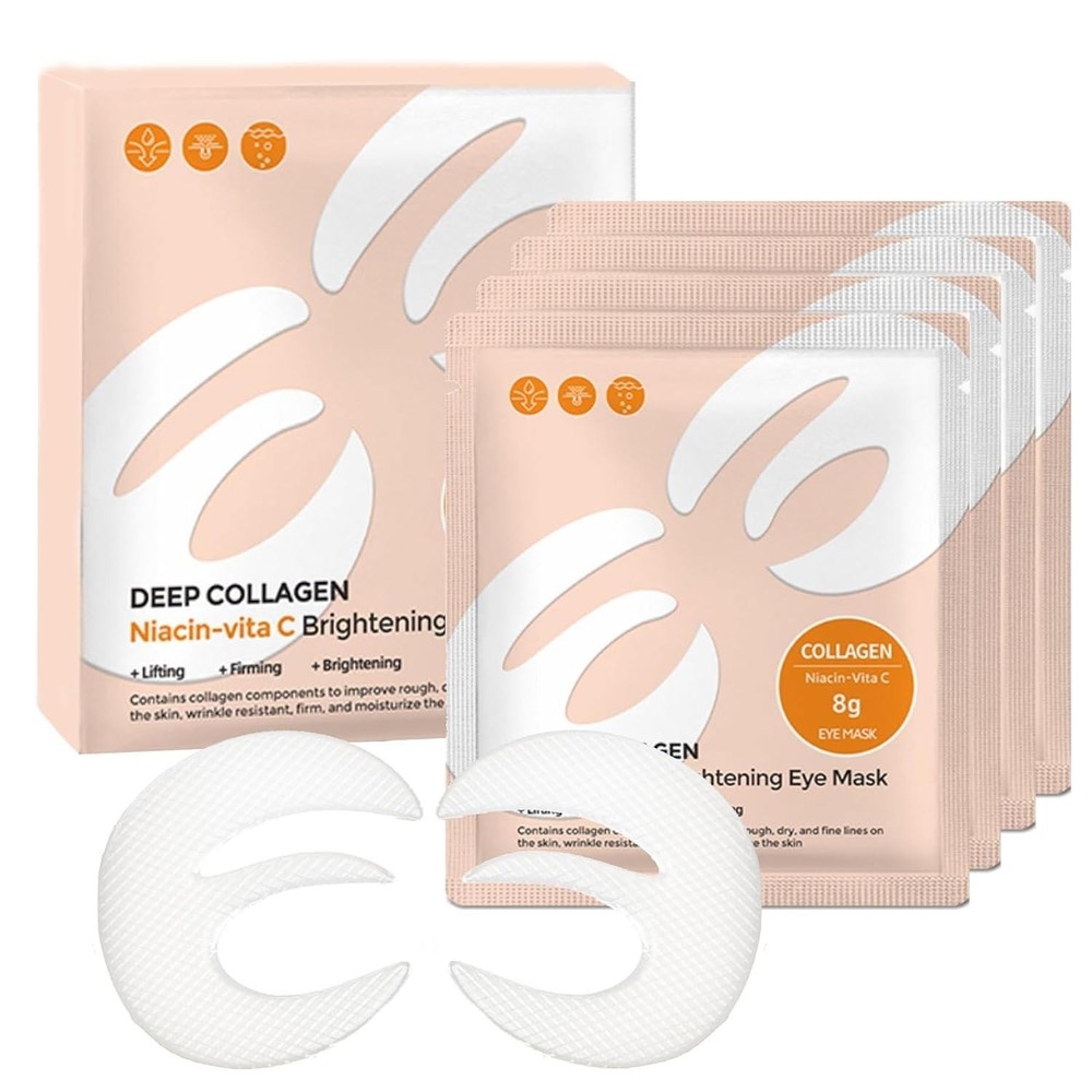 5 Pairs Deep Collagen Eye Patches Mask, E Shape Korean Mask for Dark…