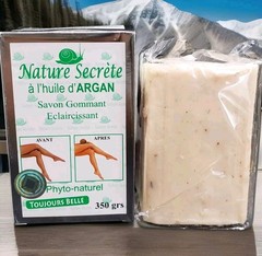 2X Secret Argan Skin Lightening Moisturizer Body Soap With Snail Slime 350g 2pck