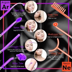 Máquina de varita de alta frecuencia con 7 tubos diferentes (multicolor) NUEVO