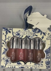 Pearl Luna Lip Serum 4 Piece Peptide Enriched Lip Serum Set New In Box Sealed