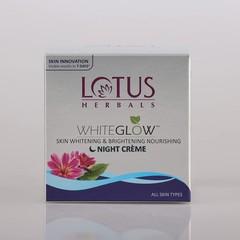 Lotus Herbal White Glow Skin Whitening & Brightening Night Creme , 40gm