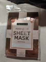 FG8- Set 5 Freeman Sheet Mask Soothing Rose Gold/Gold/Silver Sheet Mask