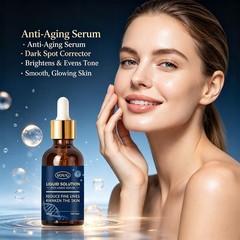 Liquid Solution Anti Aging Serum,Hydrating Firming Facial Serum Collagen Support