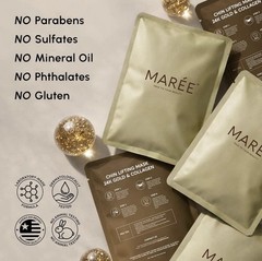 MAREE Chin Strap V Line Lifting Mask 24K Gold Face & Neck Lift Tape Sleep Mask