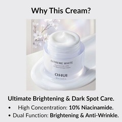 OHUI Extreme White Niacinamide 10% TX Melatoning Cream Set Dark Spot Brightening
