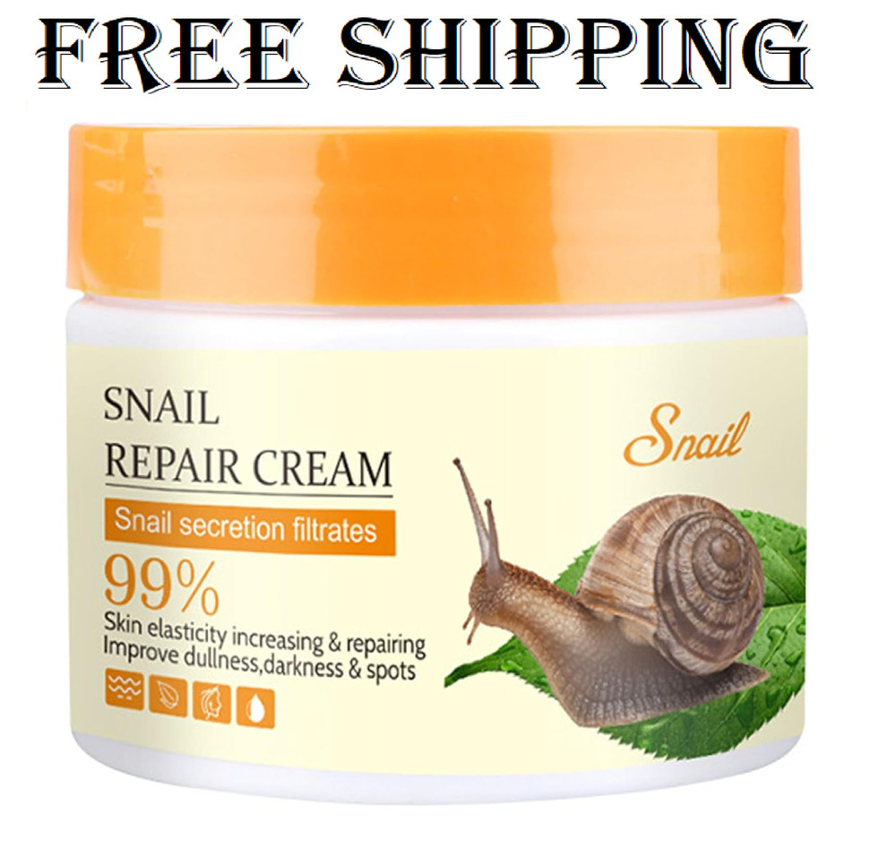 Snail Repair Cream, Snail Moisturizer with Snail Secretion Filtrate, Repair Dama