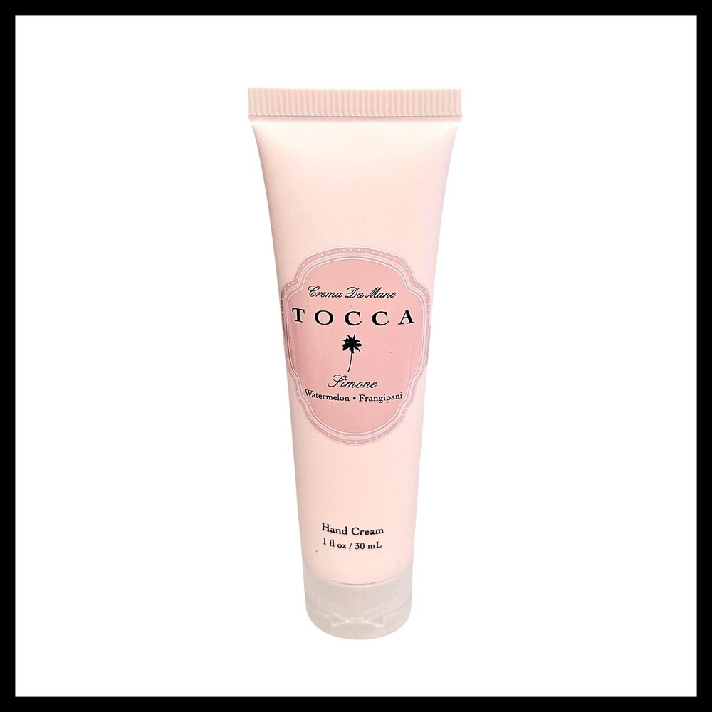 TOCCA Simone Hand Cream Watermelon Frangipani Moisturizing Travel Size 1 oz