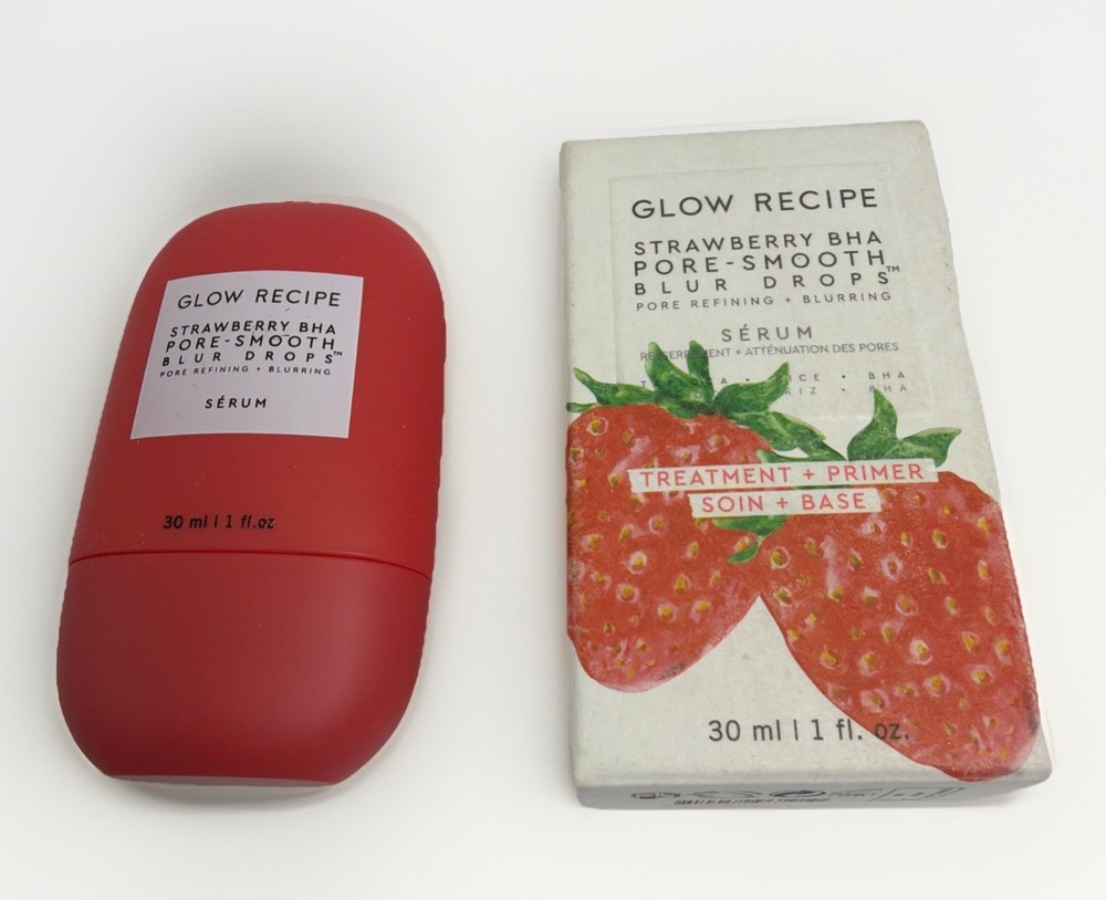 Glow Recipe Strawberry BHA Pore-Smooth Blur Drops Serum 1 oz / 30 ml NEW {80}