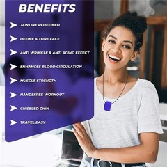 1PC Jawline Exerciser Mouth Exercise Fitness Ball Neck Face Jaw Trainer Toning