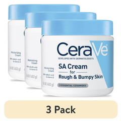 3 PCS CeraVe Exfoliating SA Cream with Salicylic Acid for Rough&Bumpy Skin,16 oz