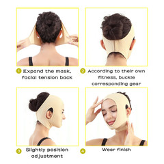 V-Face Skin-Friendly Firming Lifting Mask Belt Anti-Wrinkle Face Slimming Strap