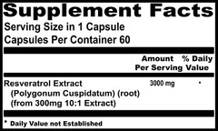 Resveratrol Extract 3000mg, Anti Aging, Joint Pain, Free shipping
