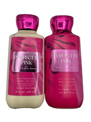 NEW Bath & Body Works Lot of 3 Bottles Perfect In Pink Daily Body Lotion Cream 8