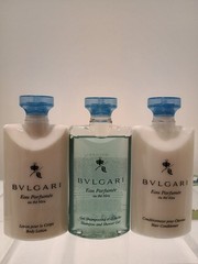 3pc Bvlgari Lotion Wash Rinse Eau Parfumee au the Bleu 3pc Set 2.5oz each Rare