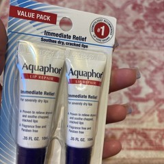 Aquaphor Lip Repair Ointment Moisturizing Lip Balm Pack Relieves Dryness 0.35…