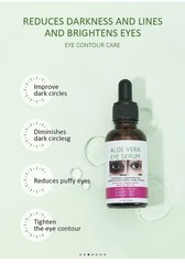 Mooyam Aloe Vera Eye Serum Anti-Aging Moisturizing Smoothing Brightening 1 oz