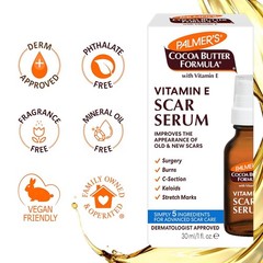 Palmer&rsquo;s Cocoa Butter Formula Scar Serum, Skin Brightening Oil for Face & Body,
