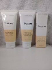 3pc TruAura Replenishing Body Lotion Hand Cream Body Wash READ DESCRIPTION