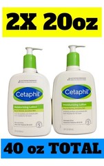 Cetaphil Moisturizing Lotion 20oz 2X,dry To Normal Sensitive Skin 2 Pack
