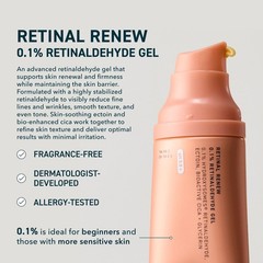 Retinaldehyde Gel 0.1% with Ectoin, Cica & Jojoba Oil – Smooths Texture, Firms S