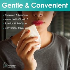 Bulk Makeup Remover Wipes | 50 Count | Individually Wrapped, Gentle Cleansing, A