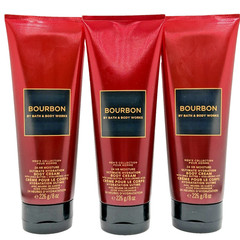 NEW Bath & Body Works Lot of 3 Tubes Bourbon Men&rsquo;s Hydrating Body Cream 8 oz