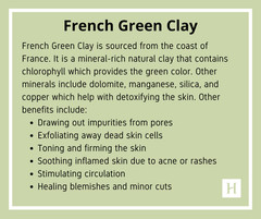 French Green Clay Powder – 100% Pure Natural Sea Clay Cosmetic Grade A Bulk