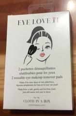 Cloth In A Box Eye Love It Reusable Makeup Remover Pads Black New