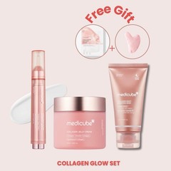 Medicube set radiance+tighten+lift | 3 full-size + 2 free gifts | $96+ value col