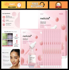 Korean Sheet Mask Set – Salmon DNA PDRN Pink Vita Coating – Hydrating, Firming,