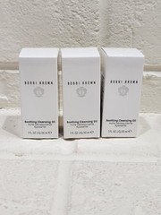 3 Bobbi Brown Soothing Cleansing Oil 1 Oz 30 mL Each Travel Size Face Cleanser