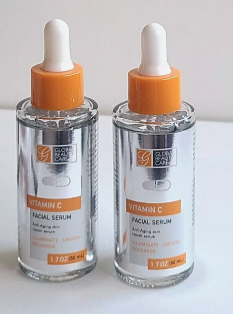 Lot of 2 Global Beauty Care Vitamin C Serum