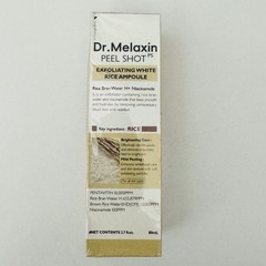 Dr. Melaxin Peel Shot Set Viral TikTok Rice Exfoliating Ampoule White + Black
