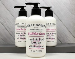 Hand & Body Lotion – Bubble Gum Handmade Lotion with Shea Butter – Moisturizer