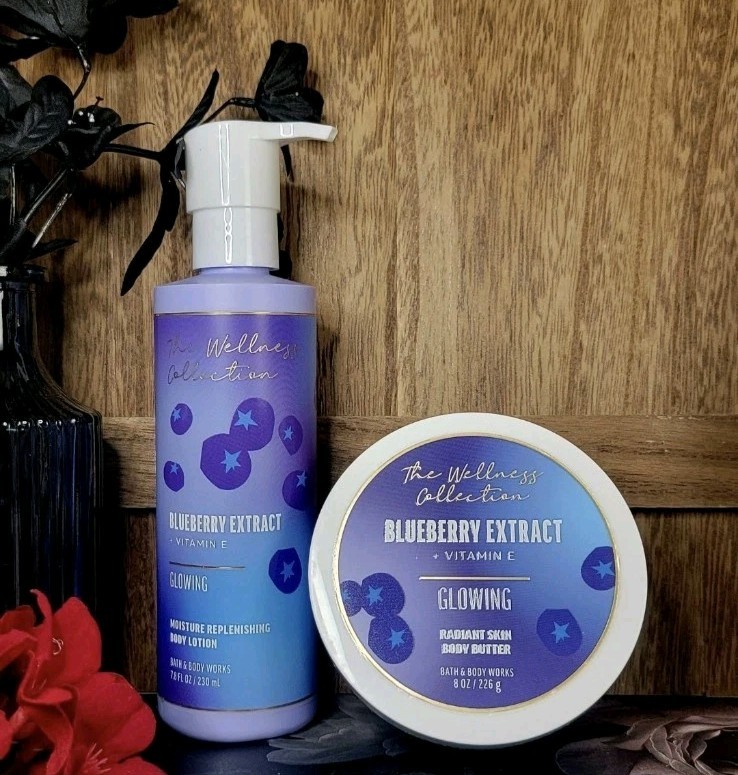 Bath & Body Works Wellness Collection Blueberry Extract Moisturizers…