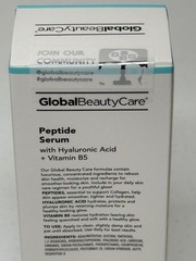 Global Beauty Care Peptide Serum Hyaluronic Acid Vitamin B5 1.7 oz Hydrating