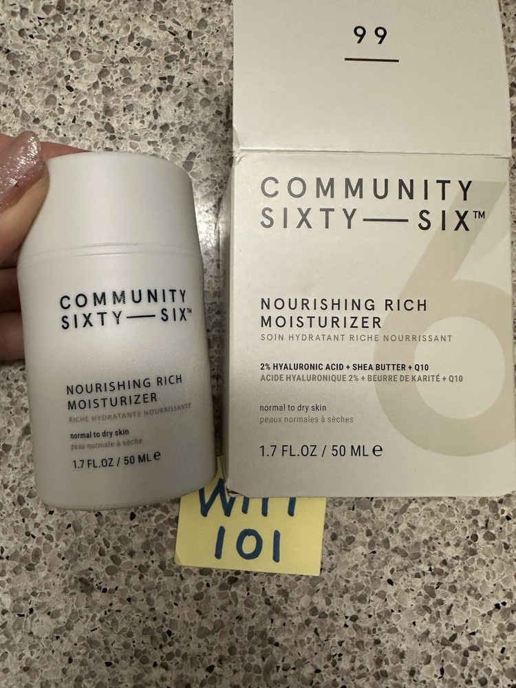 Community Sixty-Six Nourishing Rich Moisturizer 1.7oz / 50mL FULL SZ SEAL BOX