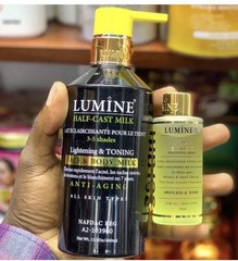 LUMINE Lightening Face & Body Milk Serum Set lotion and serum 2 in 1 set