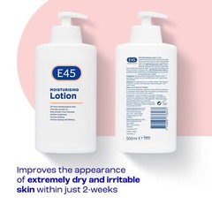 E45 Skin Moisturizer 500ml Perfume Free Dermatologically Tested for All Skin