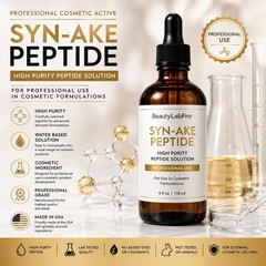 Syn-Ake Peptide Solution 4 oz High Purity Cosmetic Active Ingredient USA
