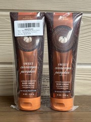 Bath & Body Works sweet cinnamon pumpkin body cream – Pack Of 2 8 Oz Tubes