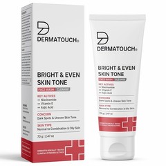DERMATOUCH Bright Even Tone Face Wash Niacinamide Kojic Acid 70g Oil Control