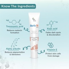 Fixderma 10% Tranexamic Acid +2%Kojic Acid +1%Arbutin SKARFIX TX Face Cream 15g,
