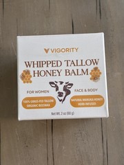 Vigority Whipped Tallow Honey Balm Moisturizer Manuka Honey Balm 2oz