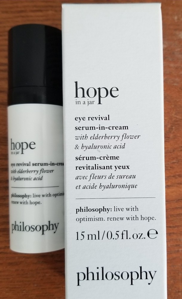 Lot Of 5 philosophy hope in a jar Eye Revival Cream .5 oz each