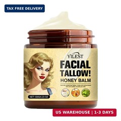 Tallow and Honey Balm – Beef Tallow for Skin 4OZ, 2025 Natural Tallow Face Moist