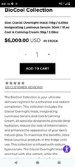 Voupre Biocool Collection Mask Serum Cream Premium Skincare Retails $6k NEW