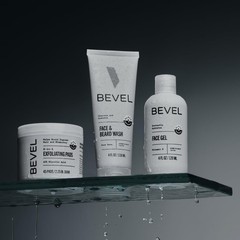 Bevel Facial Skin Care Set for Men – Mens Skincare Kit Routine Includes Face Was