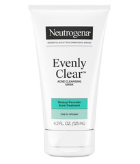 Neutrogena Evenly Clear Acne Cleansing Mask 4.2oz Benzoyl Peroxide NEW